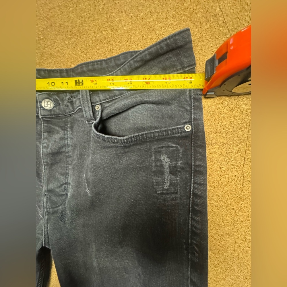 Ksubi Van Winkle Black Distressed Denim Skinny Jeans Men’s 36 Made in Turkey F - Picture 13 of 15